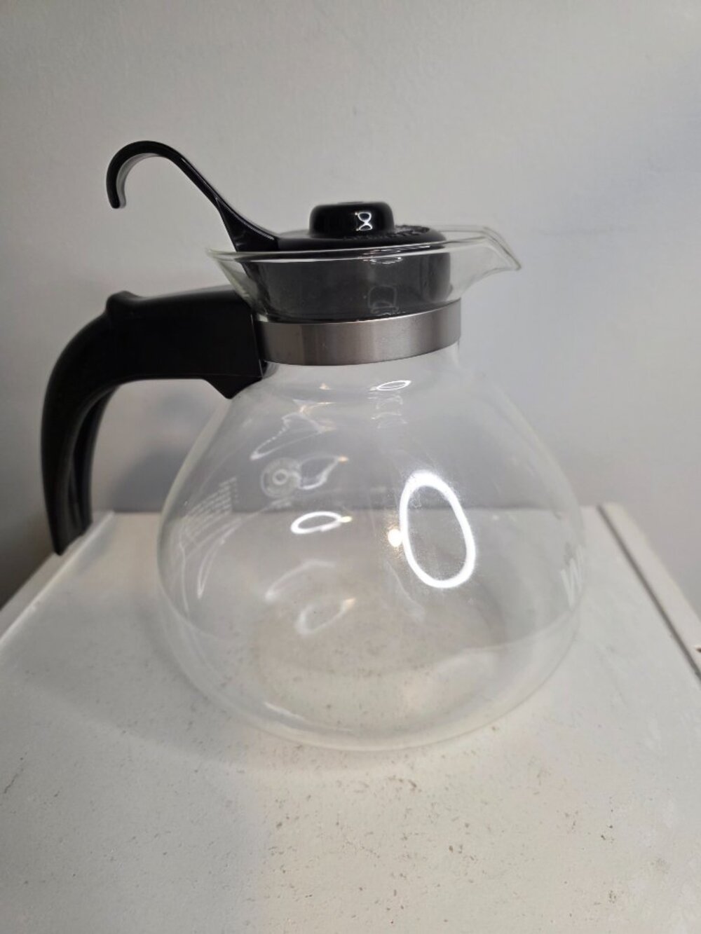 Medelco 12 Cup Glass Whistling Kettle Germany